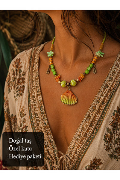 HER ŞEY NOTA www.herseynota.com Bohemian Soléna Maris Sea Shell Beaded Summer...