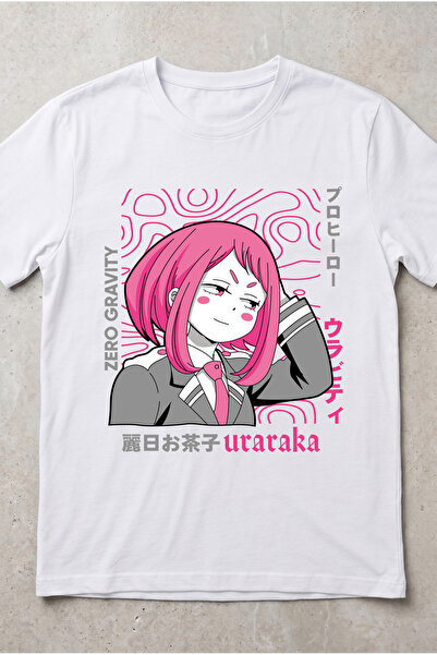 Silkensoul My Hero Academia Uraraka Anime Printed Standard Cut Unisex Tshirt