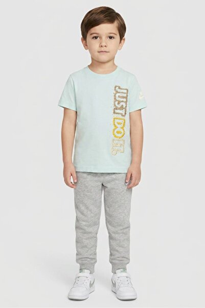 Nike Toddlers Boy Sportswear Fit Short Sleeve Outdoor T-Shirt, Ice Blue