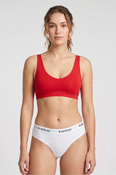 Bebe Women 3Pcs Brand Logo Bikini Panties, White