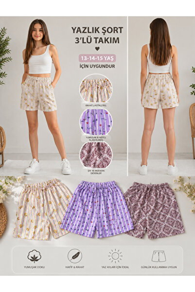 dilek kids Yazlık Kız Çocuk Şort
