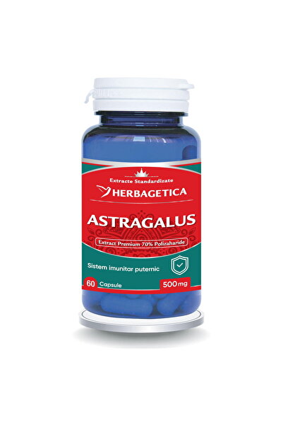herbagetica Astragalus 500mg cu 70% Polizaharide 60cps