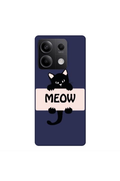 Other Xiaomi Redmi Note 13 5G Meow Dark blue Colored Silicone TPU Θήκη
