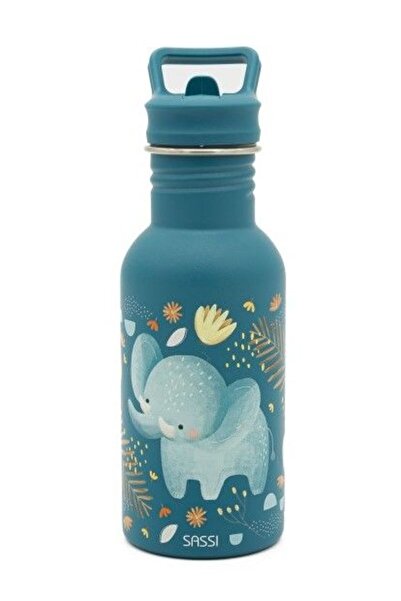 SASSI Ανοξείδωτο Παγούρι με Καλαμάκι Chewy The Elephant 500ml (SB1075)