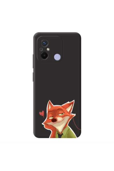 Other Xiaomi Redmi 12C Valentines 15 Black Colored Silicone TPU Θήκη