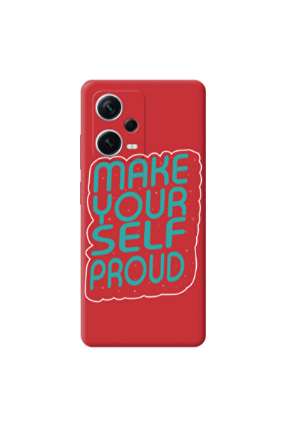 Other Xiaomi Poco X5 Make Your Self Proud Red Colored Silicone TPU Θήκη