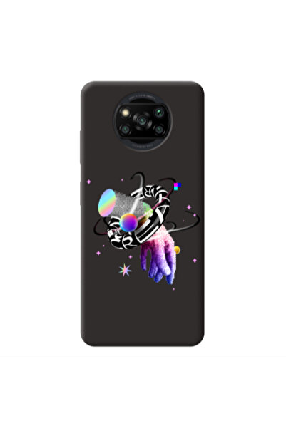 Other Xiaomi Poco X3 /X3 Pro Y2k Black Colored Silicone TPU Θήκη
