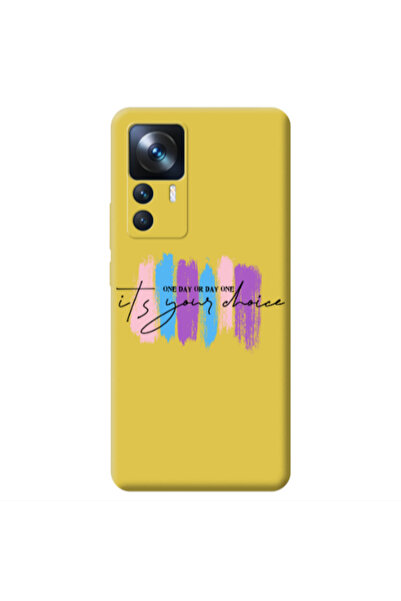 Other Xiaomi Mi 12T One Day Or Day One Yellow Colored Silicone TPU Θήκη