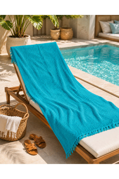 CESSTORE 4 Kat %100 Pamuk Müslin Büyük Boy Plaj Havlusu 100x200 cm – Hızlı Ku...