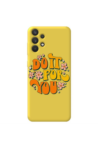 Other Samsung A32 4G Do it For You Yellow Colored Silicone TPU Θήκη