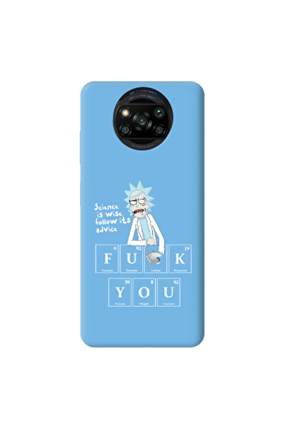 Other Xiaomi Poco X3 /X3 Pro Rick Scince is wise Blue Colored Silicone TPU Θήκη