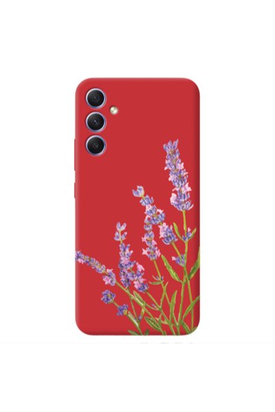 Other Samsung A25 Flowers 8 Red Colored Silicone TPU Θήκη