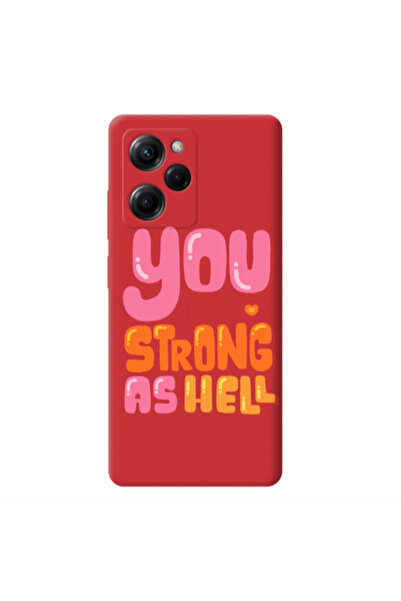 Other Xiaomi Poco X5 Pro You are Love Strong Red Colored Silicone TPU Θήκη