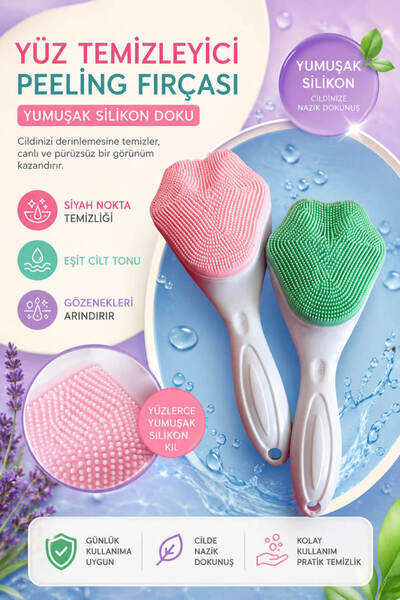 Anadolu Saray Yumuşak Silikon Yüz Temizleyici Peeling Fırçası Siyah Nokta Scr...
