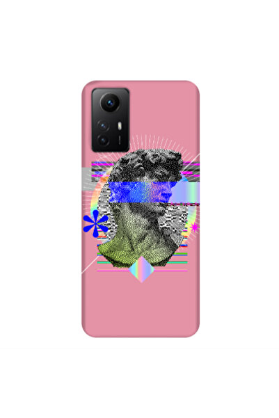 Other Xiaomi Redmi Note 12s Statue pixels Pink Colored Silicone TPU Θήκη