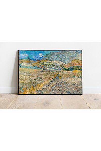 Pegziz Pictură de Vincent van Gogh: Peisaj montan în spatele Sânt-Rémi (1889)...
