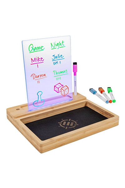 Enhance Tabla LED pentru notite si tava pentru zaruri Tabletop, iluminata cu ...
