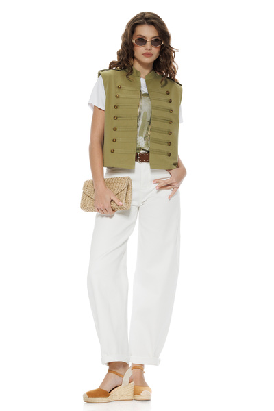 Fofy Vesta dama blug olive army safari summer 2026