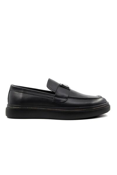 MARCOMEN 23251 Genuine Leather Black Men's Casual Shoes