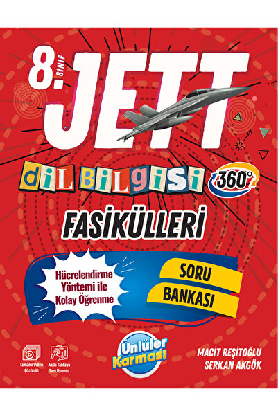 Ünlüler Karması Yayınları ÜNLÜLER KARMASI 8.SINIF DİL BİLGİSİ JETT FASİKÜLLERİ