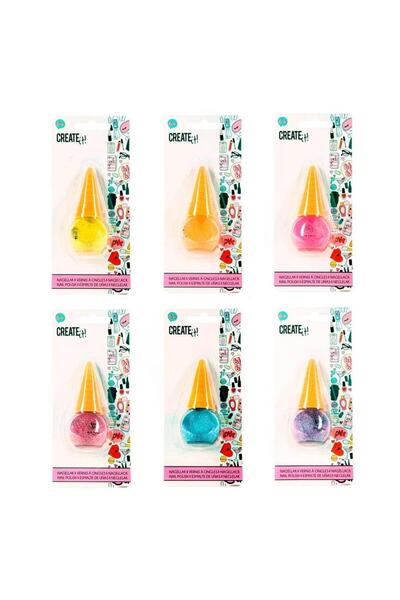 OEM Lac de unghii/oja Canenco Create It! Ice Cream, cu sclipici, recipient ti...