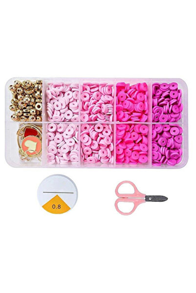 OEM ADAR margele DIY în nuanțe de roz, set pentru brățări, cutie