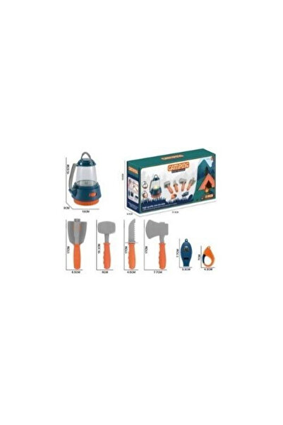OEM Set turistic 7 piese Madej cu felinar 2 în 1 în ambalaj colorat