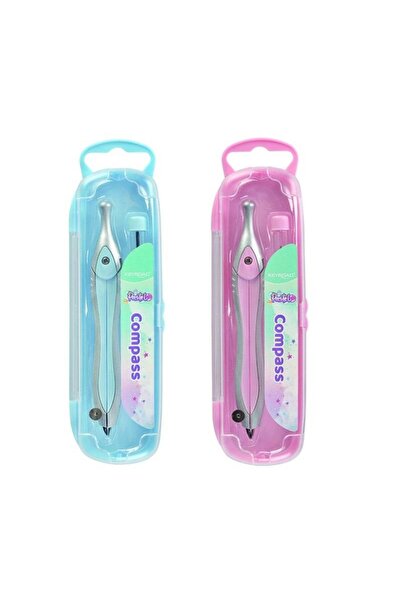OEM Compas Keyroad din plastic pastel cu mină, în etui, mix de culori MIX