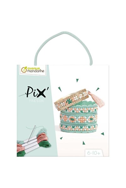 OEM Avenue Mandarine Set de broderie bratari Pix Tresor Turcoaz