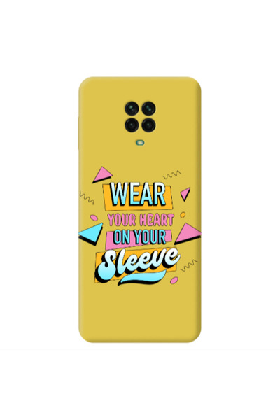 Other Xiaomi Redmi Note 9 Pro Wear Your Heart Yellow Colored Silicone TPU Θήκη