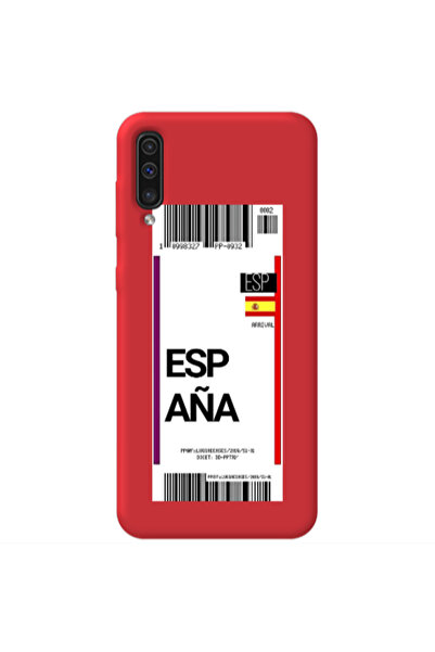 Other Samsung A70 Espana Arrival Red Colored Silicone TPU Θήκη