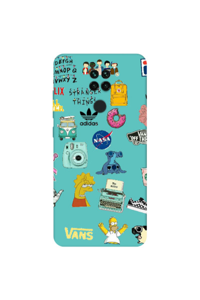 Other Xiaomi Redmi Note 9 Mixed up 3 Turquoise Colored Silicone TPU Θήκη
