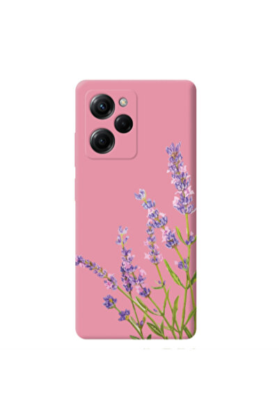 Other Xiaomi Poco X5 Pro Flowers 8 Pink Colored Silicone TPU Θήκη