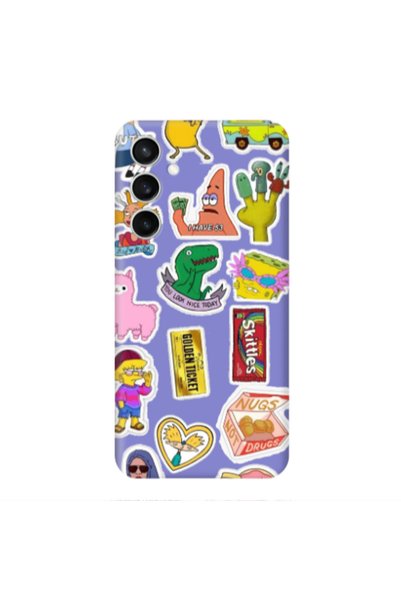 Other Samsung S24 FE best cartoons Purple Colored Silicone TPU Θήκη