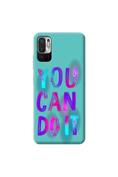 Other Xiaomi Redmi Note 10 Pro 5G You Can Doit Turquoise Colored Silicone TPU...