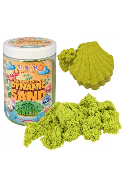 Tuban Nisip senzorial modelabil - verde, 1 kg