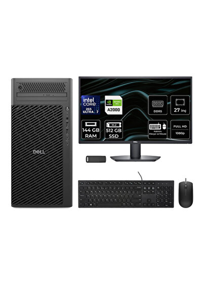 Dell Pro Max T2 Core Ultra 7 265 RTX 2000 Ada 16GB 144GB RAM 512GB SSD 27" FH...
