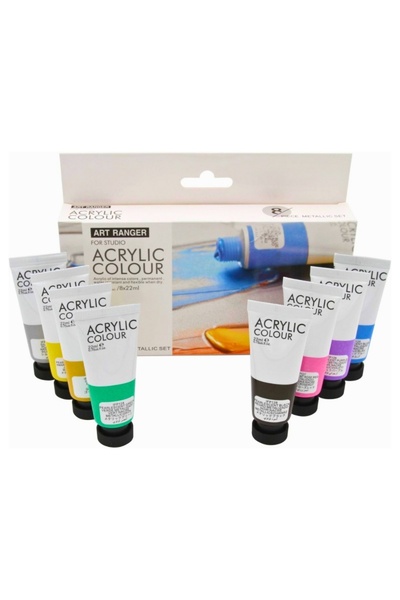MC Micostore Culori acrilice Magi-Wap Art Rangers, 8 culori x 22ml, culori me...