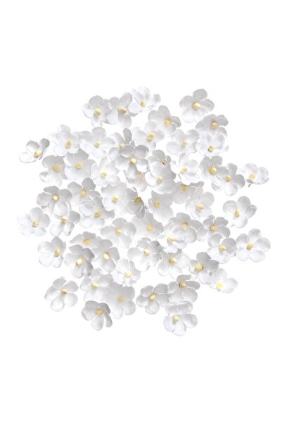 DALPRINT Set 60 flori de hartie alba, Dalprint, 2cm, Alb