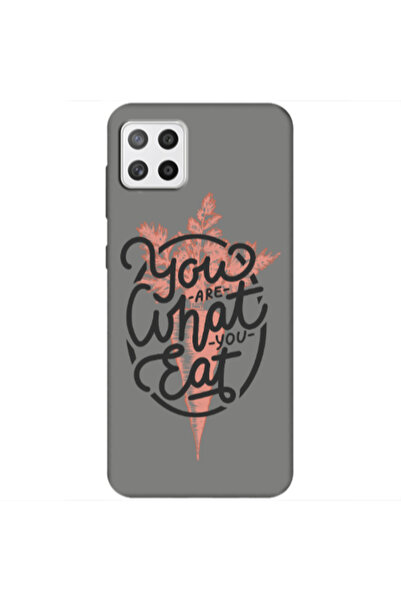 Other Samsung A22 5G You are What You Eat Grey Colored Silicone TPU Θήκη