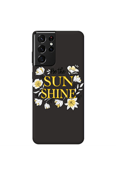 Other Samsung S21 Ultra Sun Shine Black Colored Silicone TPU Θήκη
