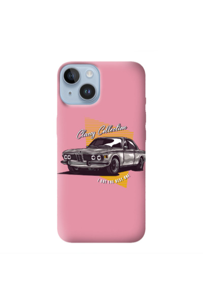 Other Apple iPhone 14 Classy Collection Pink Colored Silicone TPU Θήκη