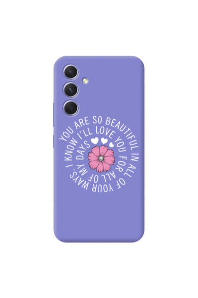 Other Samsung A56 Your Ways Purple Colored Silicone TPU Θήκη
