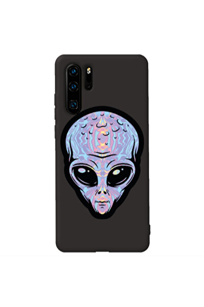 Other Huawei P30 Pro Alien Black Colored Silicone TPU Θήκη