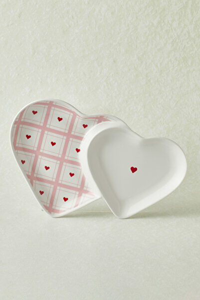 Karaca Heart To Heart Kalp Detaylı Sunumluk 26 cm Beyaz