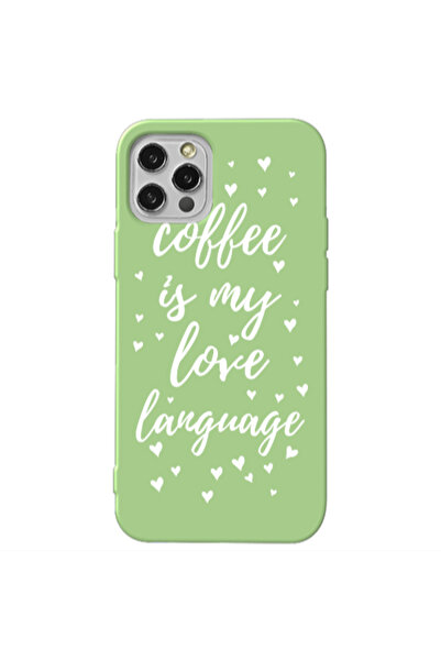 Other Apple iPhone 12 Pro Max Coffe is my love language Light Green Colored S...