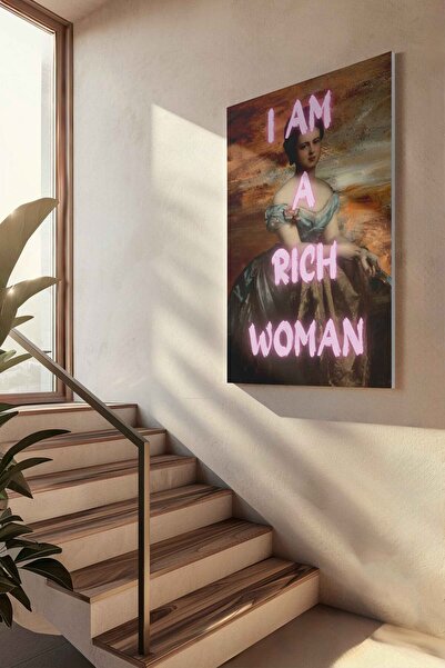 INNOVI I am a rich woman Canvas