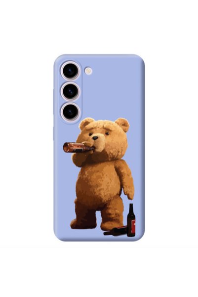 Other Samsung S23 Beer Time Light Purple Colored Silicone TPU Θήκη