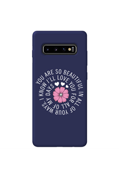 Other Samsung S10 Your Ways Dark blue Colored Silicone TPU Θήκη