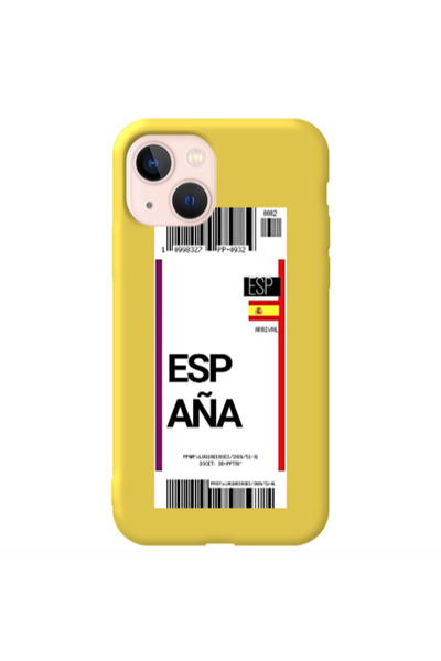 Other Apple iPhone 13 Espana Arrival Yellow Colored Silicone TPU Θήκη